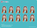 Face Stickers - 1 3/4 Inch Stickers