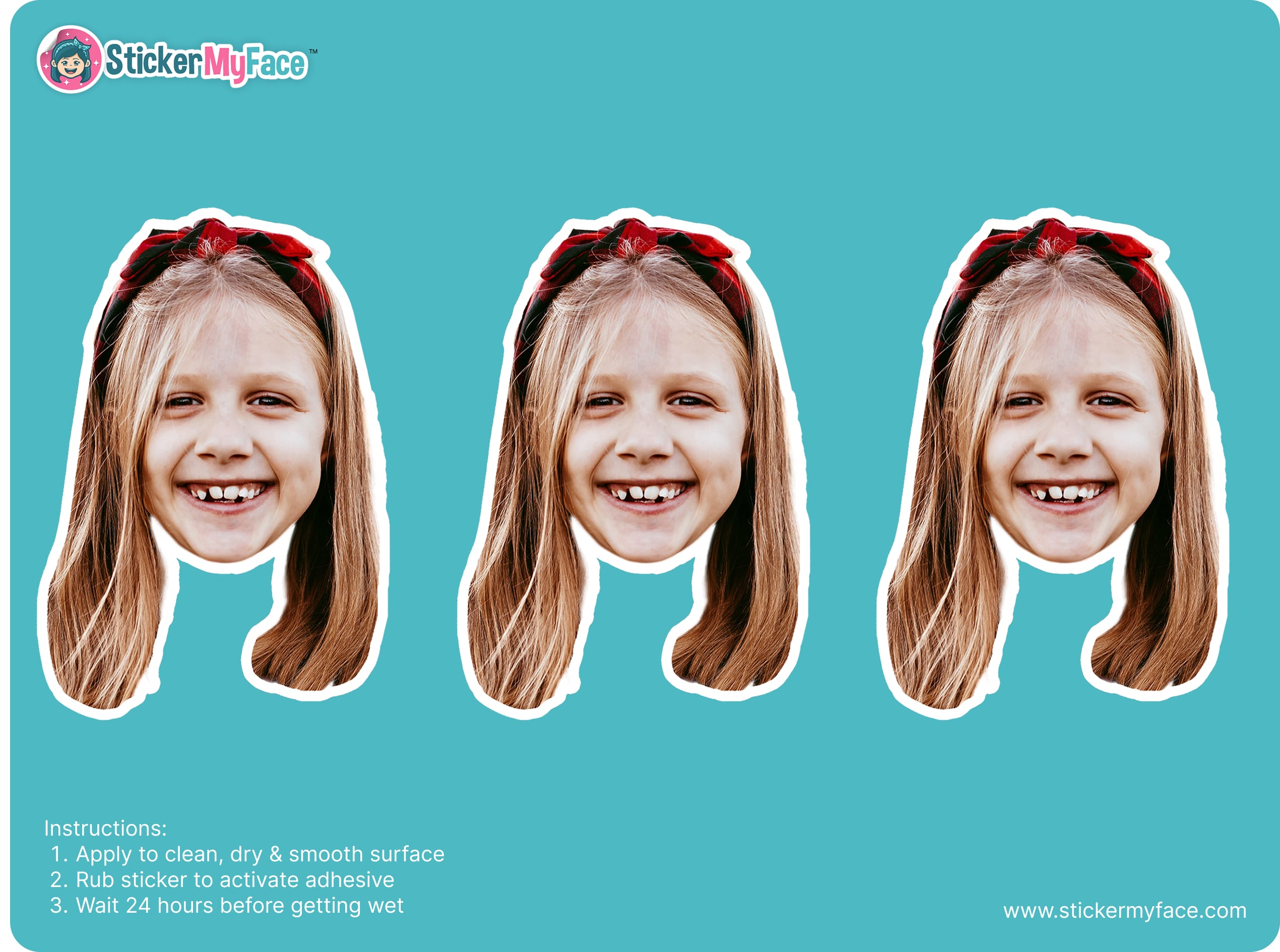 Face Sticker Sheet - 3 Inch Stickers